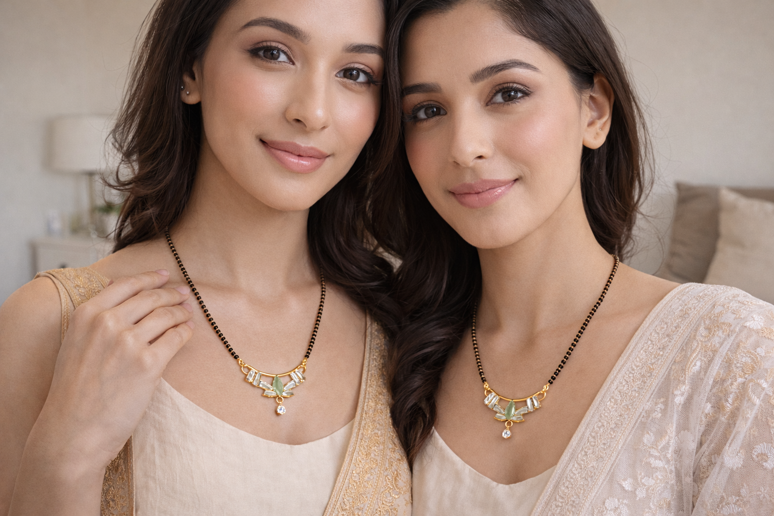 Classic Green Stone Mangalsutra 11