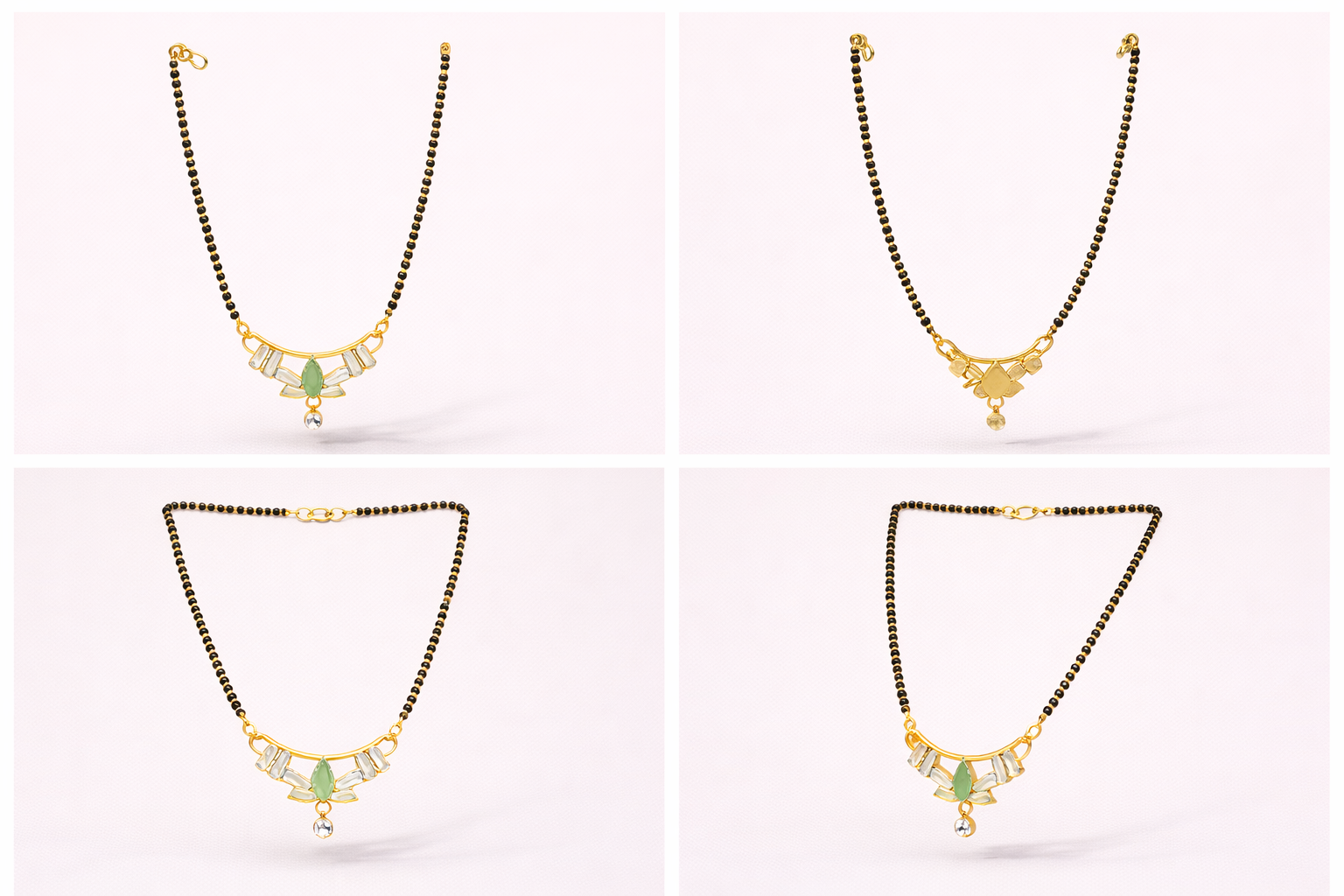 Classic Green Stone Mangalsutra 9